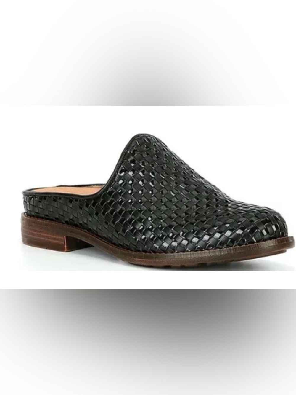 Brioso Fern Leather Woven Mules Shoes Size 9